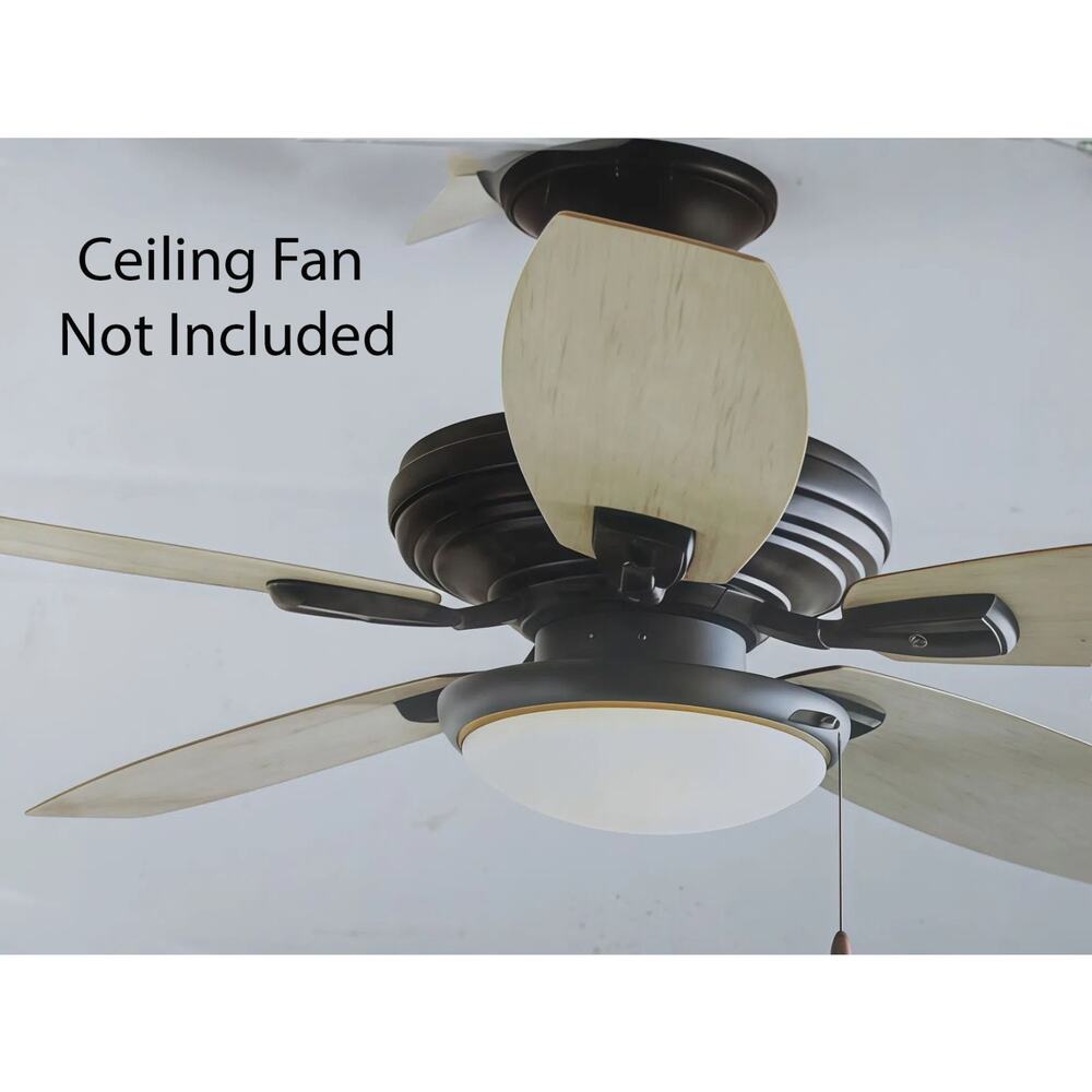 Ceiling Fan Light Kit 2-Light‎ Oil Rubbed Bronze Ceiling Fan Moon LED Light Kit